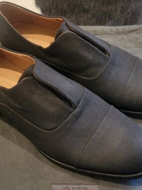 John Varvatos Men's Grey Slip-On Dress Shoes